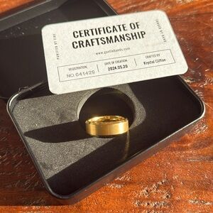 Men’s wedding band/“gentle bands”